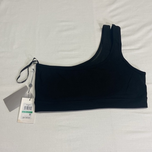 DKNY SPORT NWT Womens Sz XL DKNY Sport, One Shoulder, Women's Sports Bra- Black - Picture 9 of 10